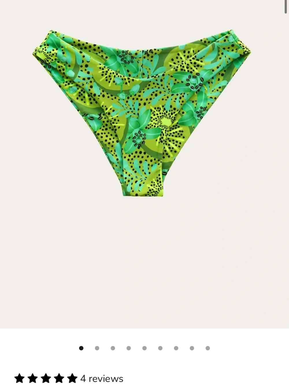 Studio Swim Kiwi Underwire Bikini Set with Adjustable Straps. Med top/small bott